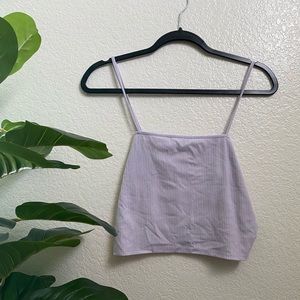 Pacsun Lavender Fitted Crop Top